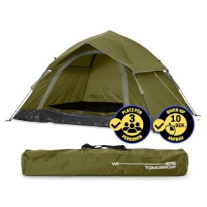 Lumaland Outdoor - leichtes Wurfzelt für 3 Personen