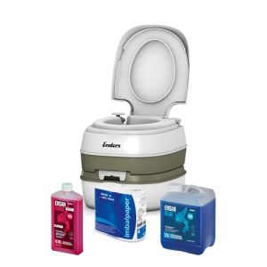 Enders - Kleine Outdoor Campingtoilette inkl. 2,5L Sanitärflüssigkeit